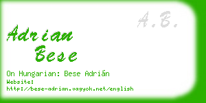 adrian bese business card